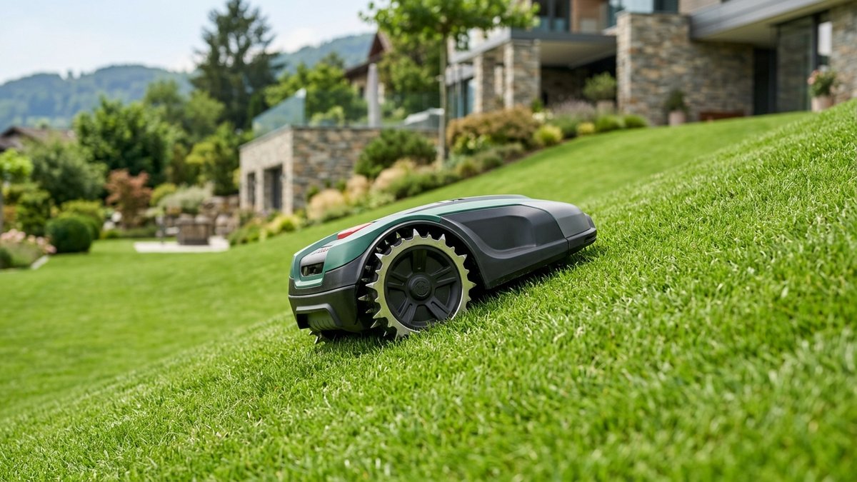 AI-generated illustration, not the actual product: Conquer Slopes: Bosch Indego Gets Stainless Steel Traction Spikes